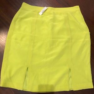 Brand new Madewell neon pencil skirt with tags!